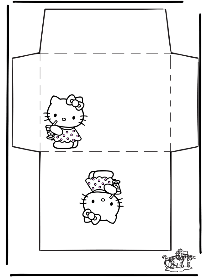 Envelope Hello Kitty - Brevpapir