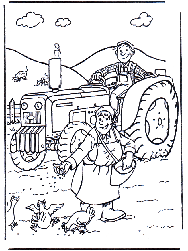 Farmer and wife - Bondegårds-malesider