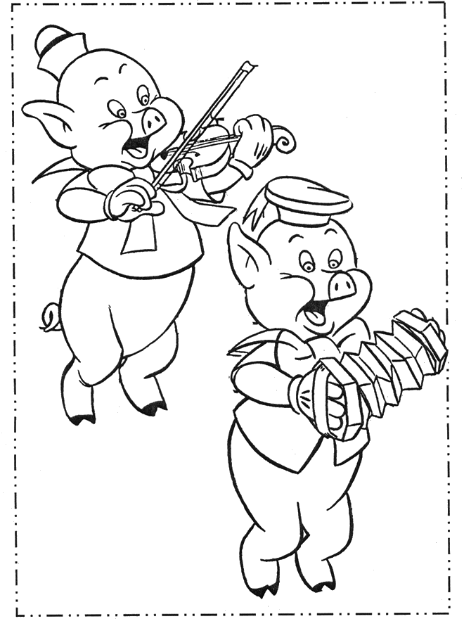Fifer Pig, Fiddler Pig - Malesider med eventyr