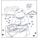 Tema-malesider - Free coloring pages baby