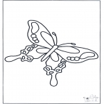 Dyre-malesider - Free coloring pages butterfly