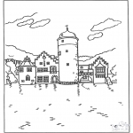 Diverse - Free coloring pages castle