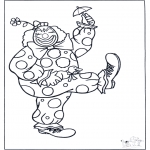 Diverse - Free coloring pages clown