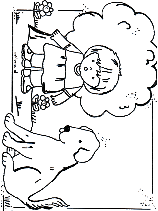 Free coloring pages dog - Dyre-malesider