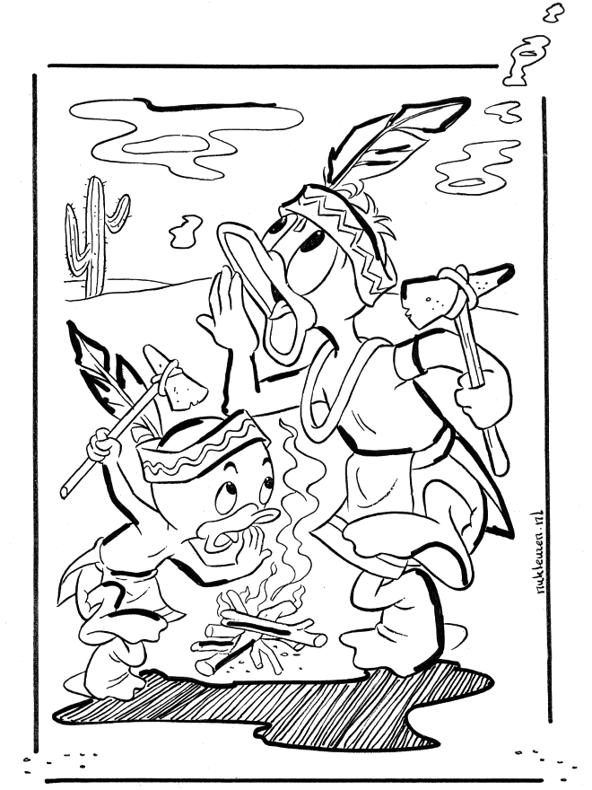 Free coloring pages Donald Duck - Anders And-malesider