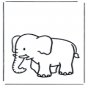 Free coloring pages elephant