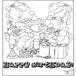 Tema-malesider - Free coloring pages Happy Birthday