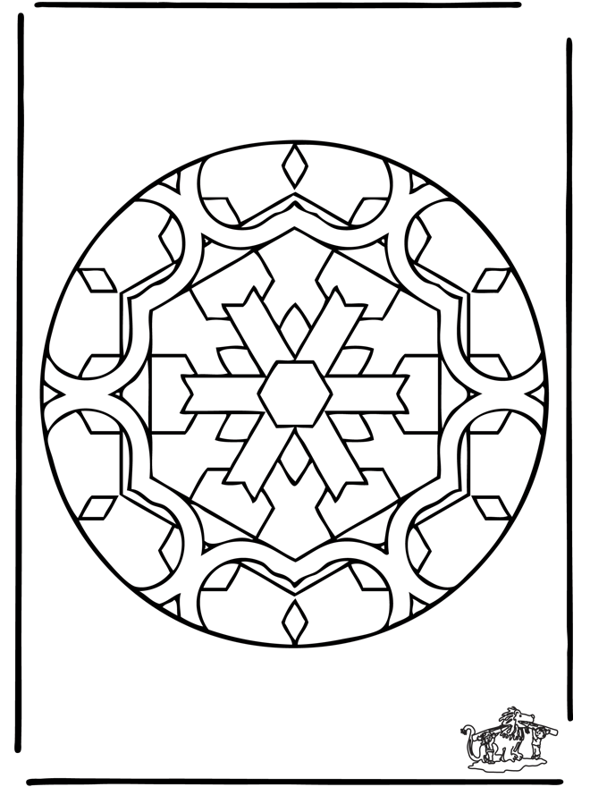 Free coloring pages mandala insect - Dyre-mandalaer