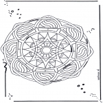 Mandala-malesider - Free coloring pages mandala star