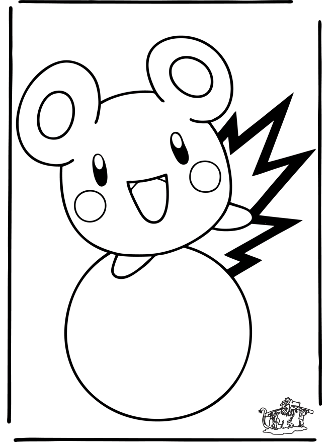 Free coloring pages Pokemon - Malesider med Pokemon