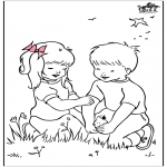 Diverse - Free coloring pages spring 2