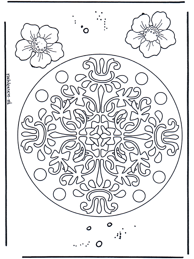 Geomandala flowers - Blomster-mandalaer