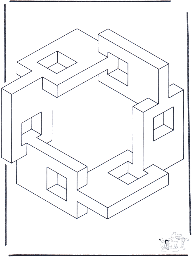 Geometric shapes 5 - Kunst-malesider