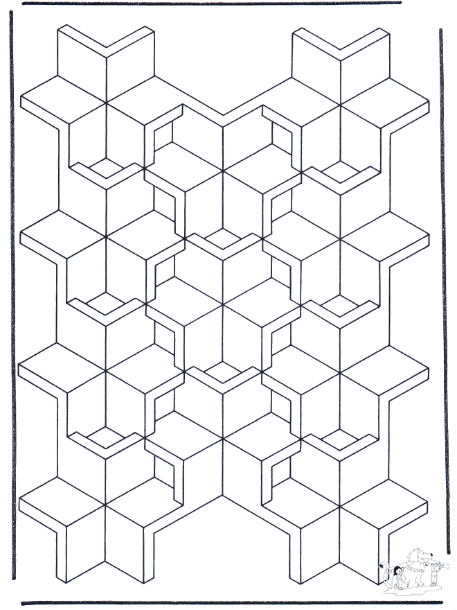 Geometric shapes 7 - Kunst-malesider