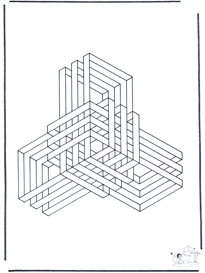 Geometric shapes 9 - Kunst-malesider