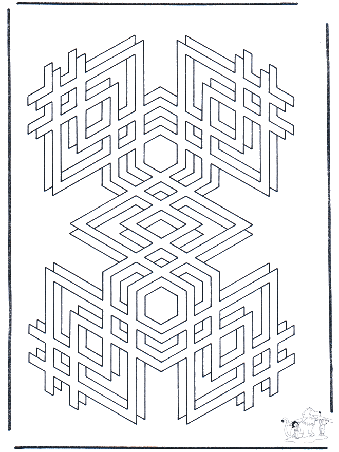 Geometrische vormen 2 - Kunst-malesider