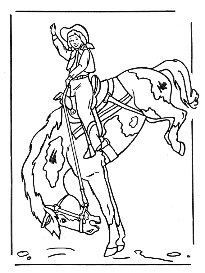 Girl on horse 2 - Heste-malesider