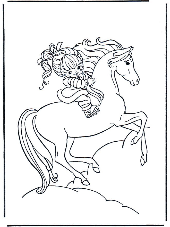 Girl on horse   - Heste-malesider