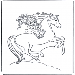 Dyre-malesider - Girl on horse  