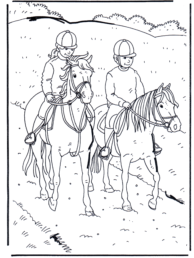 Horseriding 1 - Heste-malesider