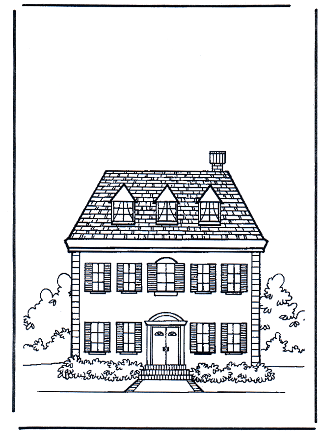 House 1 - Malesider med huse