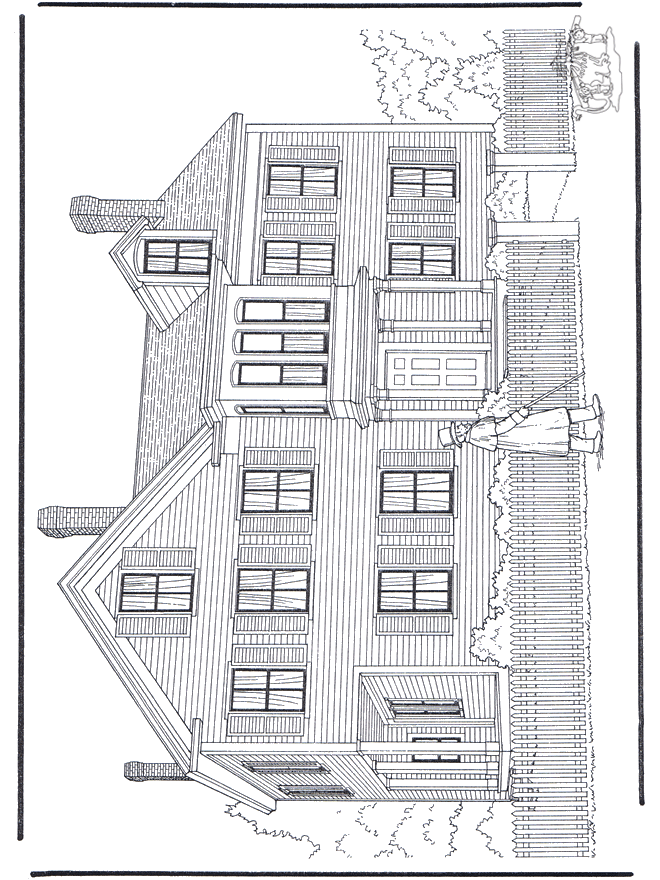 House 3 - Malesider med huse