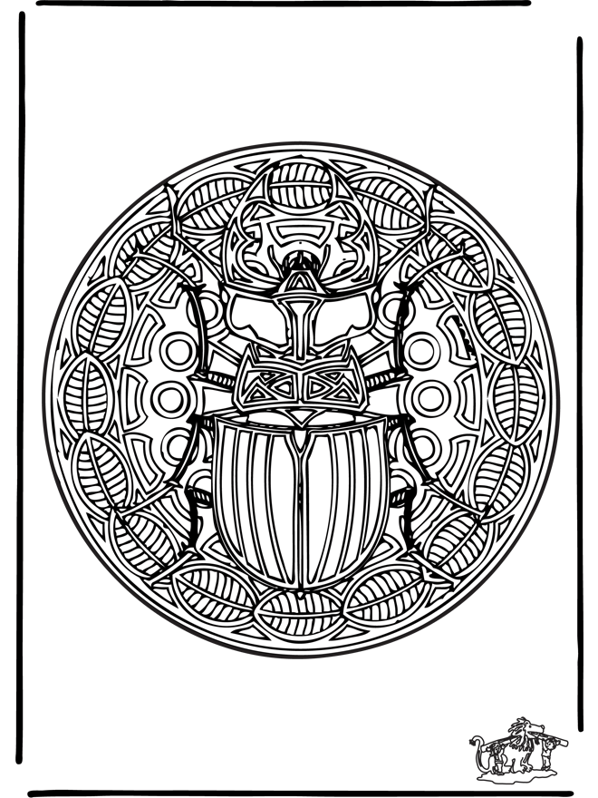 Insect mandala 1 - Dyre-mandalaer