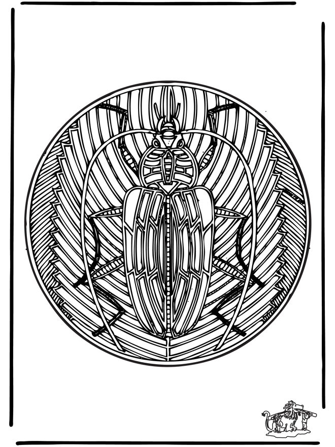 Insect mandala 2 - Dyre-mandalaer