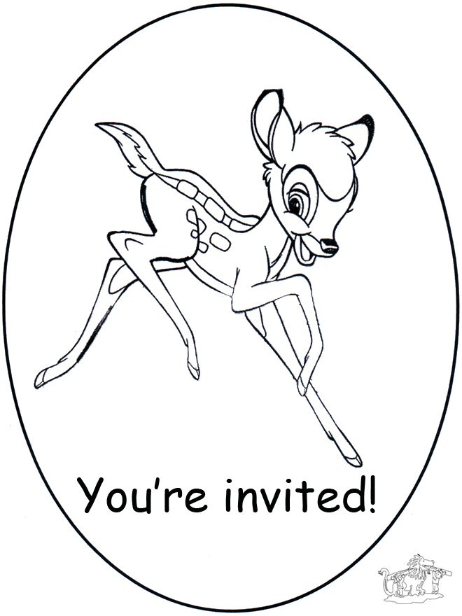 Invitation Bambi - Invitationer