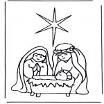 Bibel-malesider - Jesus in crib