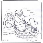 Bibel-malesider - Jesus on boat