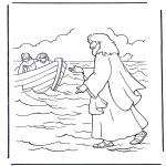 Bibel-malesider - Jesus walking on water