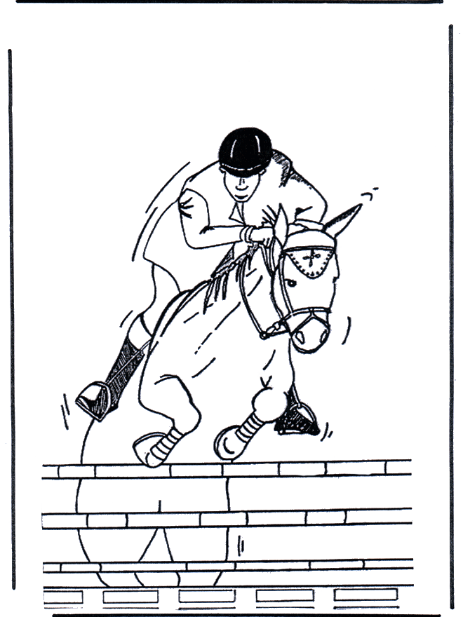 Jumping horse - Heste-malesider