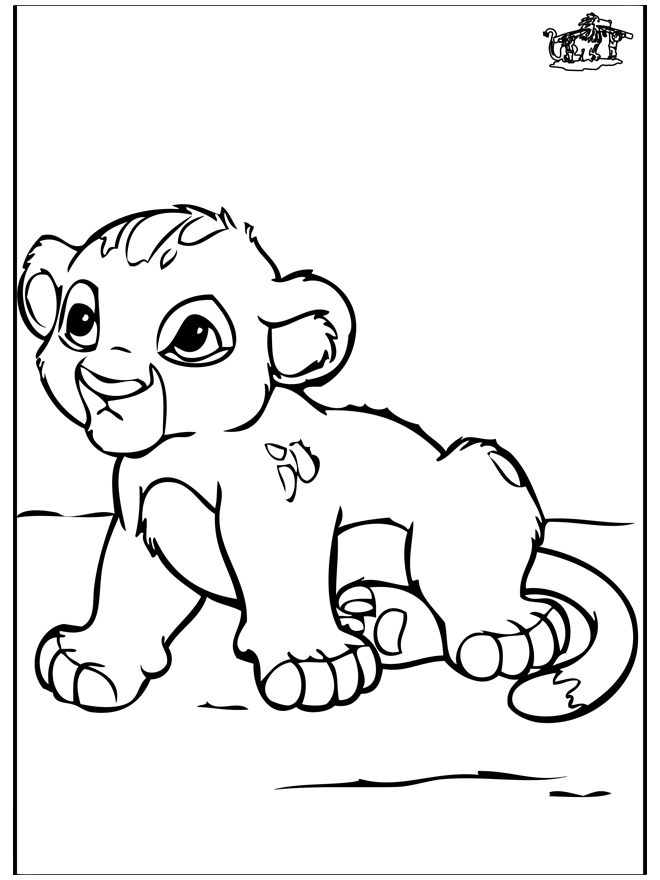 Little baby lion - Malesider med kattedyr