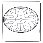 Prik-kort - Mandala 25