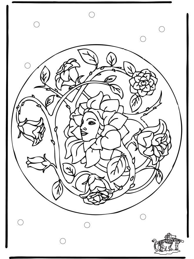 Mandala 26 - Blomster-mandalaer