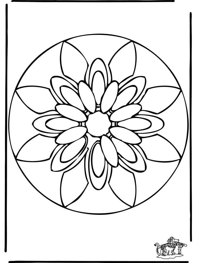 Mandala 38 - Blomster-mandalaer