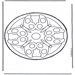 Prik-kort - Mandala 5