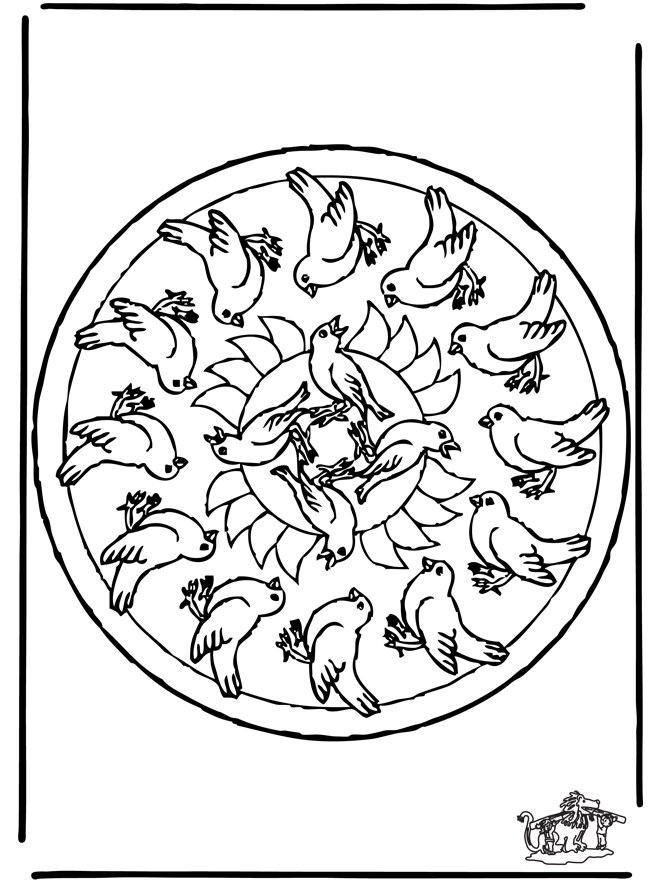 Mandala birds - Dyre-mandalaer