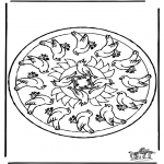 Mandala-malesider - Mandala birds