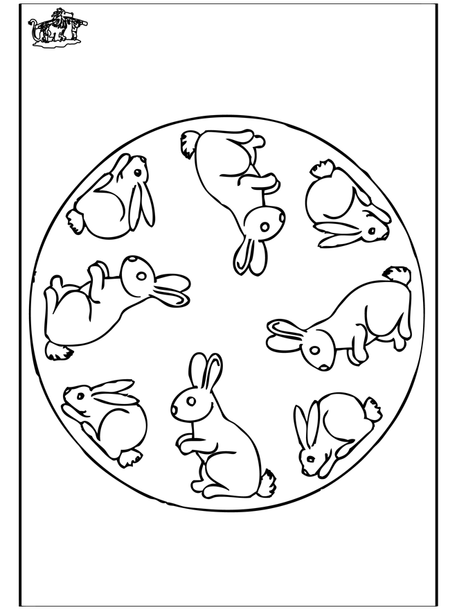 Mandala Easterbunny - Påske
