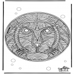 Mandala-malesider - Mandala Lion