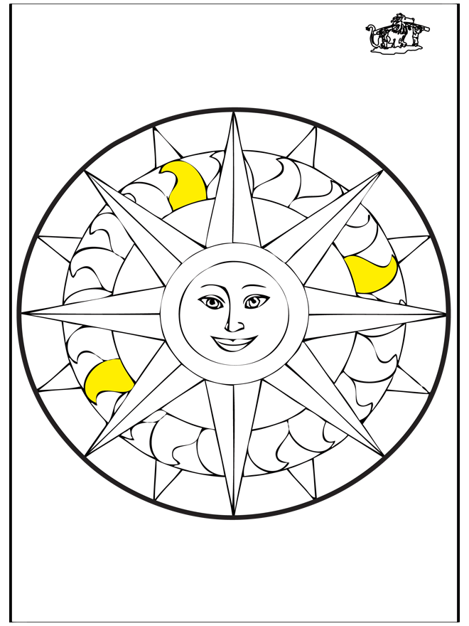 Mandala sun - Geo-mandalaer