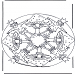 Diverse - Mandala with mushroom 1