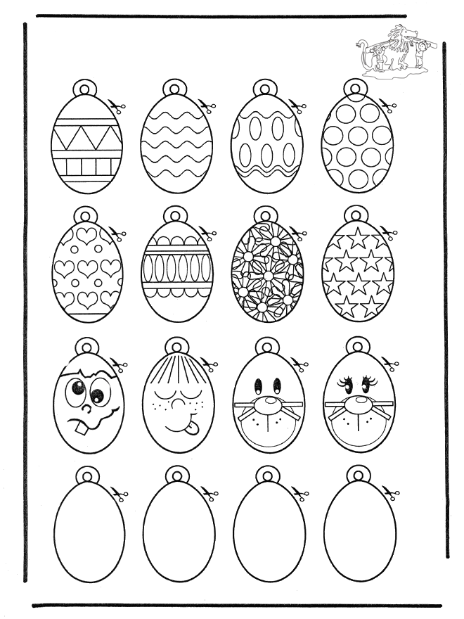 Mobile Easter eggs - Lav en uro