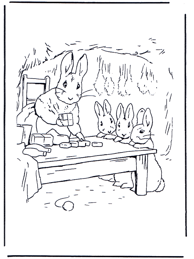 Mother Rabbit 1 - Malesider med Beatrix Potter