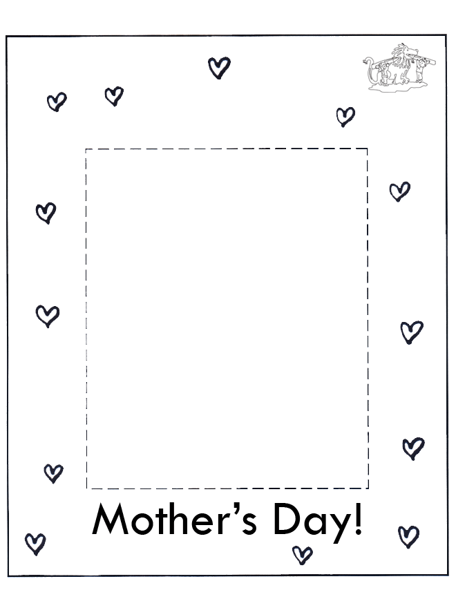 Mothers day fotoframe - Malesider med Mors Dag