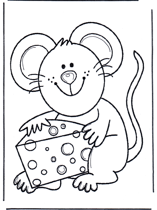 Mouse with cheese - Kæledyr og bondegårdsdyr