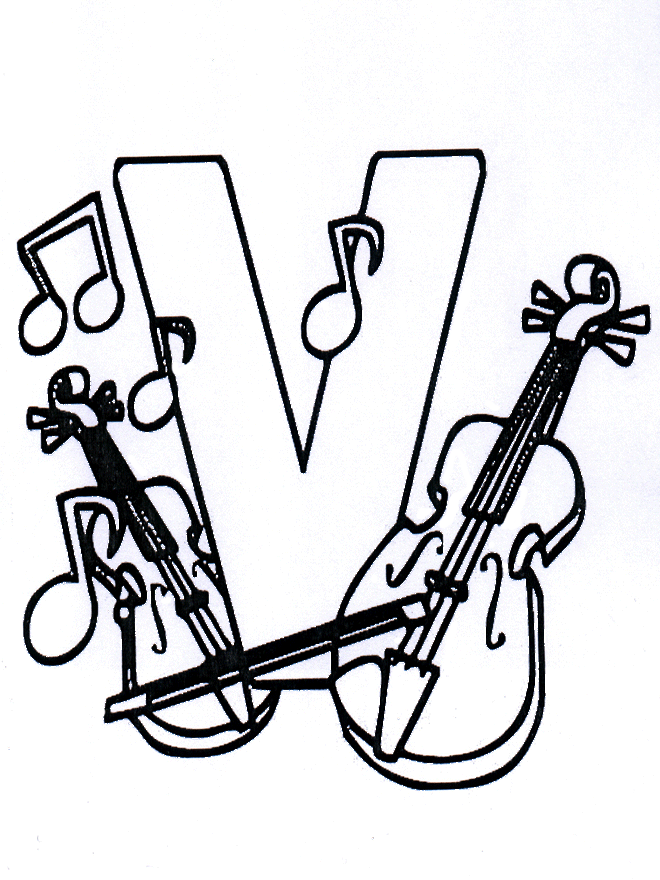 Music alphabet V - Malesider med alfabetet