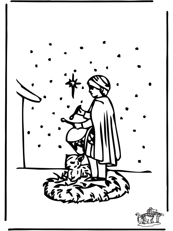 Nativitystory shepherdboy - Bibel-malesider, jul
